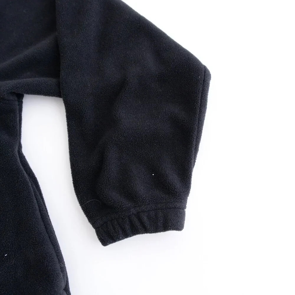 Vintage 90S River  Trader Sport Black And Blue Half Zip Pullover Fleece Sweater - Picture 7 of 9